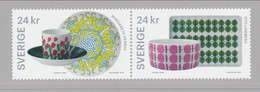 Sweden 2021. Facit # 3378b + 3380b. Pair From Souvenirsheet Gustavsberg (SS40). MNH (**) - Nuovi