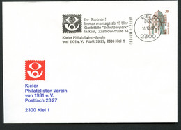 Bund PU320 B2/001 VEREIN KIEL Maschinenstempel 1987 - Privé Briefomslagen - Gebruikt