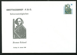 Bund PU322 D1/001 ROLAND BREMEN 1989 - Privatumschläge - Ungebraucht