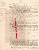 86- LUSSAC LES CHATEAUX- PERSAC- CONTRAT BAIL A FERME MME ETEVE  NEE SAVARD- LOUIS BODIN FERMIER MARIE SOUCHAUD-1878 - Historical Documents