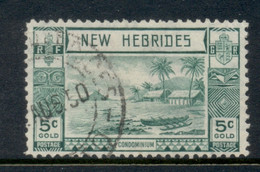 New Hebrides (Br) 1938 Beach Scene 5c FU - Oblitérés