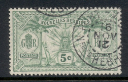 New Hebrides (Fr) 1911 Native Idols Wmk. Crown CA 5c MLH - Nuovi