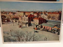 Cartolina Torino Stazione Di Porta Susa 1953 - Transportes