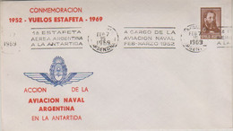 Argentina 1969 Commemoracion Vuelos Estafeta Antartida  Cover (52012) - Voli Polari