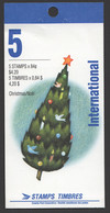 1992 Christmas  Wiehnachtsmann  BK 152  - 5 Stamps Sc 1454 ** - Cuadernillos Completos
