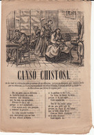 EN CATALÁN - CANSÓ CHISTOSA IMPRENTA DE JOSEP TORRAS EN BARCELONA - 1858 - Literatuur