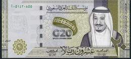 SAUDI ARABIA NLP 20 RYIALS 2020 COMMEMORATIVE G20  #A0514----- UNC. - Arabia Saudita