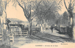 Cadenet       84         Avenue De La Gare      (voir Scan) - Cadenet