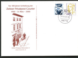 Bund PU356 D2/005 PRIVATPOST COURIER ZEITZ 2000 NGK 8,00 - Privatumschläge - Gebraucht