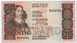SOUTH AFRICA, 20 RAND,1982-85,P.121c,VF,2 PIN HOLES - South Africa
