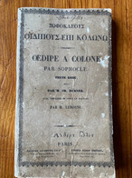 ŒDIPE A COLONE PAR SOPHOCLE- 1846 - Théâtre