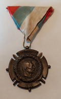 Kingdom Serbia - King PETAR I 1914 - 1918 - WW1 Medal, Bronze, D 40 Mm , Excellent - All Original WWI - Sonstige & Ohne Zuordnung