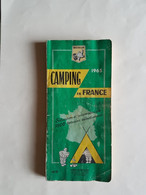 GUIDE  MICHELIN   REGIONAL  CAMPING  DE  FRANCE    1965 - Michelin (guides)