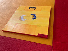 Toile Peinture "tatami" Judo Ou Jiu-jitsu Brésilien (JJB) - Acryl