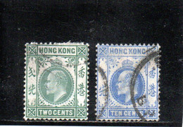 HONG KONG 1904-9 O FIL. CA MULTIPLE - Oblitérés