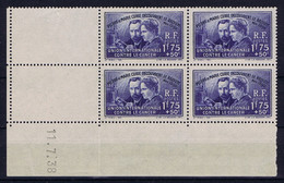 FRANCE: Coin Daté Yv Nr 402 1938  3* MNH/** + 1* MH/* - 1930-1939