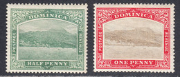 Dominica 1903-07 Mint Mounted, Wmk CC, Sc# ,SG 27,28 - Dominica (...-1978)