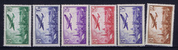 FRANCE: Yv AE 8 - 13 1936 MH/*, Mit Falz, Avec Charnière Nr 10 With Damage - 1927-1959 Postfris