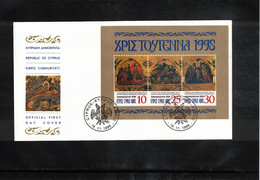 Cyprus 1998 Christmas Block FDC - Andere & Zonder Classificatie