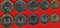 Singapore Set Of 5 Coins: 5 Cents - 1 Dollar 2013 UNC - Singapur