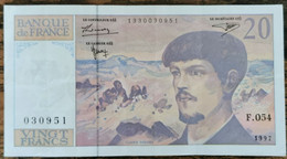 Billet 20 Francs CLAUDE DEBUSSY 1997 FRANCE F.054 - 20 F 1980-1997 ''Debussy''