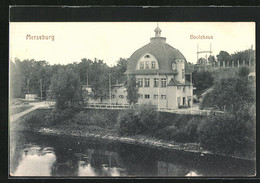 AK Merseburg, Bootshaus Mit Uferpartie - Merseburg