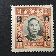 ◆◆◆CHINA 1940  Kwangtung , Allegory Of Savings Surch ,Dr. Sun Yat-sen , Dah Tung Print ,   $1  NEW  AB6660 - 1912-1949 Republik
