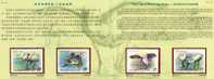 Folder Taiwan 2004 Conservation Birds Stamps Black-faced Spoonbill Fishing Migratory Bird Fauna - Unused Stamps