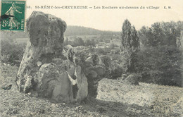 CPA FRANCE 78 "Saint Rémy Les Chevreuse, Les Rochers Au Dessus Du Village" - St.-Rémy-lès-Chevreuse