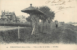 CPA FRANCE 78 "Porcheville, Villas Au Bord De La Seine" - Porcheville