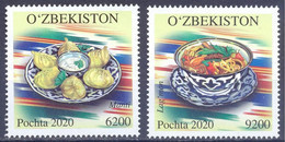 2021. Uzbekistan, National Cuisine,  Manti & Laghman, 2v, Mint/** - Ouzbékistan