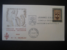 Vatikan 1962- Sonder-Umschlag Mit Marke Zum 80. Geburtstag Papst Johannes XXIII. , MiNr. 382 - Covers & Documents