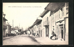 CPA Albens, La Grande Rue, La Gendarmerie - Albens