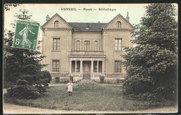 CPA Auneuil, Musée, Bibliothèque - Auneuil