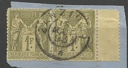 COLONIE GENERALE Paire De N° 59 CACHET ZANZIBAR / COTE 250€ - Used Stamps