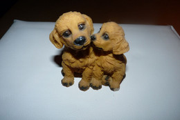 Vintage - Couple De Chiens Style Epagneuls. - Dieren