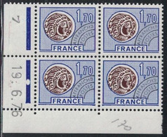 PREO - N°145 - BLOC DE 4 - COIN DATE -  19-6-1976 - COTE 12€50 - Préoblitérés