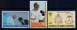 GUINEA ECUATORIAL , ED. 32 / 34 ** , VIAJE DE S.S. JUAN PABLO II , VIAJES DEL PAPA - Guinea Ecuatorial