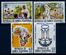 GUINEA ECUATORIAL , ED. 65 / 68 ** , I CENT. DE LA FUNDACIÓN DE LAS MISIONES DE LA INMACULADA CONCEPCIÓN - Equatorial Guinea