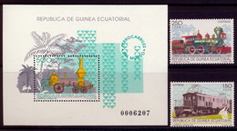 GUINEA ECUATORIAL , ED. 146 / 148 ** , FERROCARRILES DEL MUNDO , TRAINS , TRENES , RAILWAYS - Guinea Ecuatorial