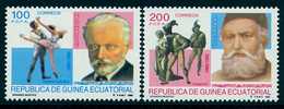GUINEA ECUATORIAL , ED. 169 / 170 ** , ANIVERSARIOS DE GRANDES MÚSICOS , TCHAIKOVSKI , GOUNOD - Guinea Ecuatorial
