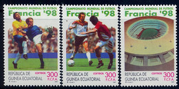 GUINEA ECUATORIAL , ED. 241 / 243 **, CAMPEONATO MUNDIAL DE FÚTBOL , FRANCIA 98 , FOOTBALL , SOCCER - Guinea Equatoriale