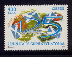 GUINEA ECUATORIAL , ED. 275 **, 125º ANIV. DE LA UNIÓN POSTAL UNIVERSAL - Guinée Equatoriale