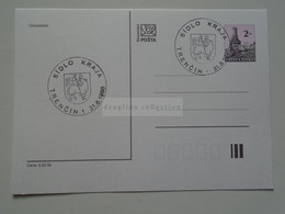D179405 Entier Postal  Stationery   1998 Slovakia TRENCIN -Sidlo Kraja - Postkaarten