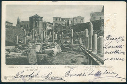 Athens Ancient Agora, Piraeus To Aquila Italy 1901 - Greece