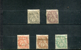 Port-Saïd 1902-20 Yt 20-24 * - Unused Stamps
