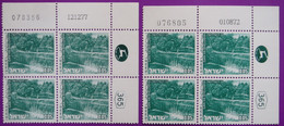 ISRAEL Landscape # 462 0.05 2 Plate Blocks DIFFERENT DATES (5556) - Sonstige & Ohne Zuordnung