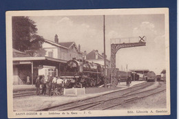 CPA [52] Haute Marne > Saint Dizier Train Gare Station Chemin De Fer écrite - Saint Dizier