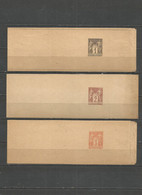 France - Type Sage - Bandes Pour Journaux Neuves - 1,2 Et 3 Cts - Bandes Pour Journaux