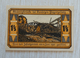 Germany 1921 - 1 1/2 Mark - Notgeld Gütschein Der Gemeinde - UNC - Non Classés